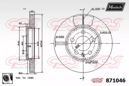 Тормозной диск (MAXTECH: 871046.0060)