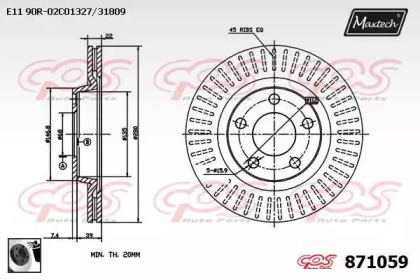 Тормозной диск (MAXTECH: 871059.0060)