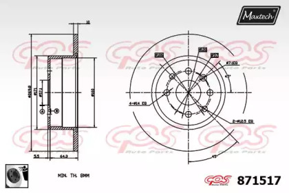 Тормозной диск (MAXTECH: 871517.0060)