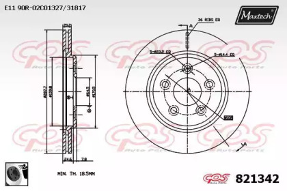 Тормозной диск (MAXTECH: 821342.0060)