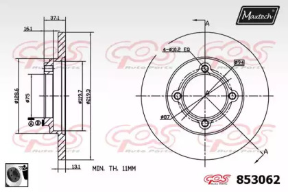 Тормозной диск (MAXTECH: 853062.0060)