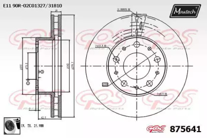 Тормозной диск (MAXTECH: 875641.0060)