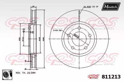 Тормозной диск (MAXTECH: 811213.0060)