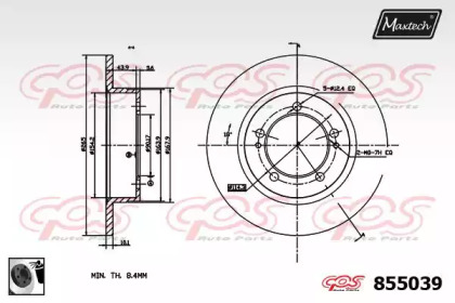 Тормозной диск (MAXTECH: 855039.0060)