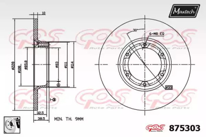 Тормозной диск (MAXTECH: 875303.0080)