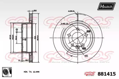 Тормозной диск (MAXTECH: 881415.0060)