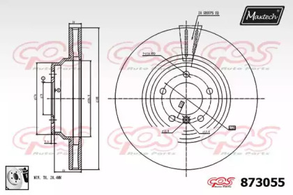 Тормозной диск (MAXTECH: 873055.0080)