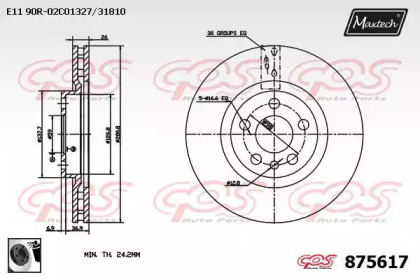 Тормозной диск (MAXTECH: 875617.0060)