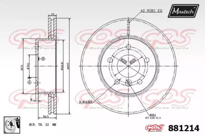 Тормозной диск (MAXTECH: 881214.0080)