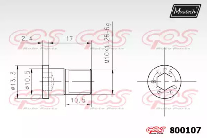 Болт (MAXTECH: 800107)