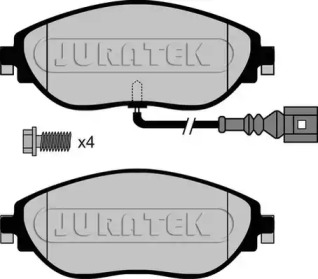 Комплект тормозных колодок (JURATEK: JCP8099)