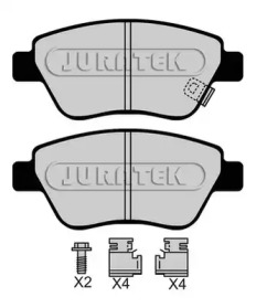 Комплект тормозных колодок (JURATEK: JCP4267)