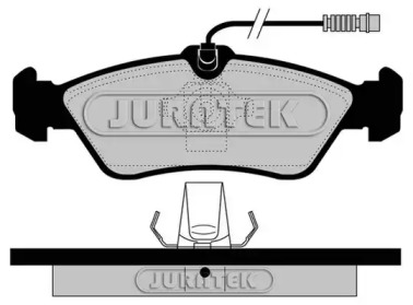 Комплект тормозных колодок (JURATEK: JCP1045)