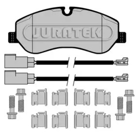 Комплект тормозных колодок (JURATEK: JCP8039)