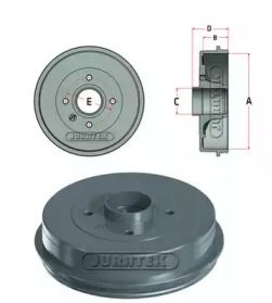 Тормозный барабан (JURATEK: JDR064)