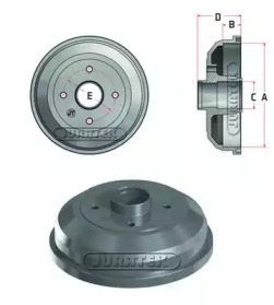 Тормозный барабан (JURATEK: JDR079)