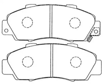 Комплект тормозных колодок (FIT: FP0503)