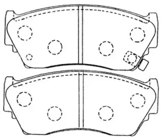 Комплект тормозных колодок (FIT: FP0510)