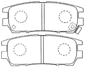 Комплект тормозных колодок (FIT: FP0567)