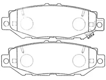 Комплект тормозных колодок (FIT: FP0572)