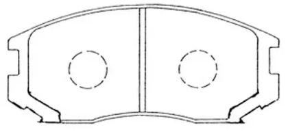 Комплект тормозных колодок (FIT: FP0602)