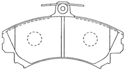 Комплект тормозных колодок (FIT: FP0837)