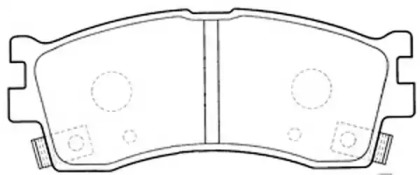 Комплект тормозных колодок (FIT: FP0889)