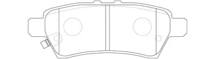 Комплект тормозных колодок (FIT: FP1101)