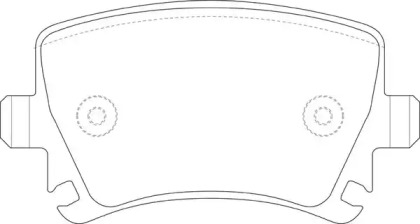 Комплект тормозных колодок (FIT: FP1108)