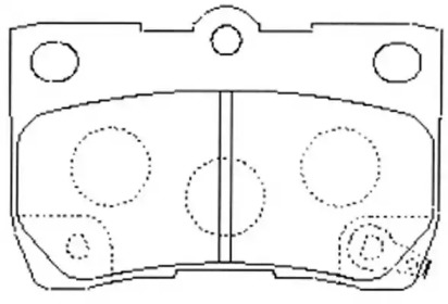 Комплект тормозных колодок (FIT: FP1113)