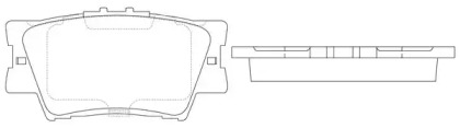 Комплект тормозных колодок (FIT: FP1212)