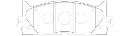 Комплект тормозных колодок (FIT: FP1222)