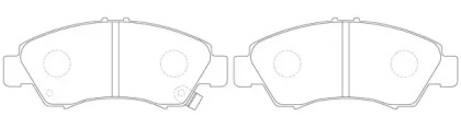 Комплект тормозных колодок (FIT: FP1685)