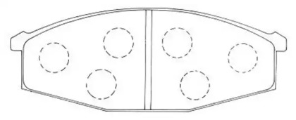Комплект тормозных колодок (FIT: FP2103)