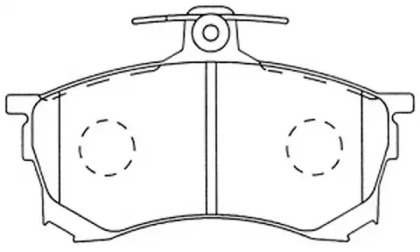 Комплект тормозных колодок (FIT: FP3123)