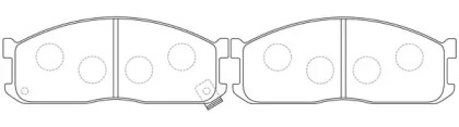 Комплект тормозных колодок (FIT: FP5152)