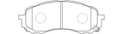 Комплект тормозных колодок (FIT: FP7177)