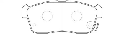 Комплект тормозных колодок (FIT: FP9208)