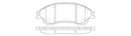 Комплект тормозных колодок (FIT: FP9213)