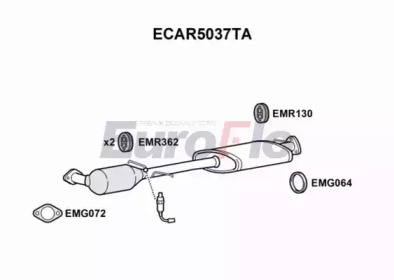 Катализатор (EuroFlo: ECAR5037TA)