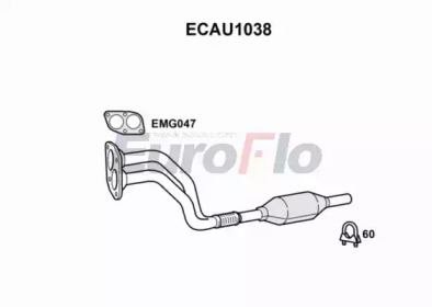 Катализатор (EuroFlo: ECAU1038)