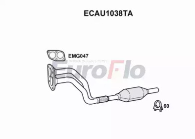 Катализатор (EuroFlo: ECAU1038TA)