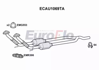 Катализатор (EuroFlo: ECAU1069TA)