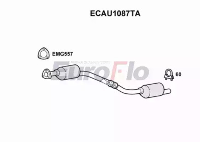 Катализатор (EuroFlo: ECAU1087TA)