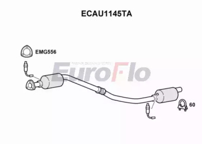 Катализатор (EuroFlo: ECAU1145TA)