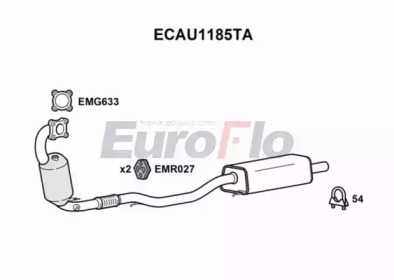 Катализатор (EuroFlo: ECAU1185TA)