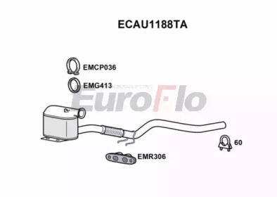 Катализатор (EuroFlo: ECAU1188TA)