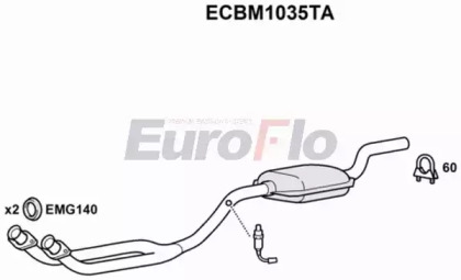 Катализатор (EuroFlo: ECBM1035TA)