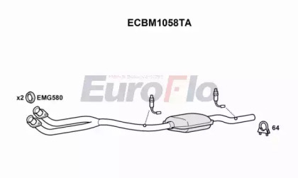 Катализатор (EuroFlo: ECBM1058TA)