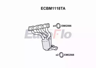 Катализатор (EuroFlo: ECBM1118TA)